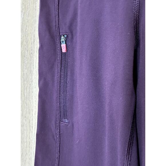Lululemon Women's Leggings Sz 2 Maroon‎ Abs Control Butt Lift Compression Pocket - Picture 3 of 6